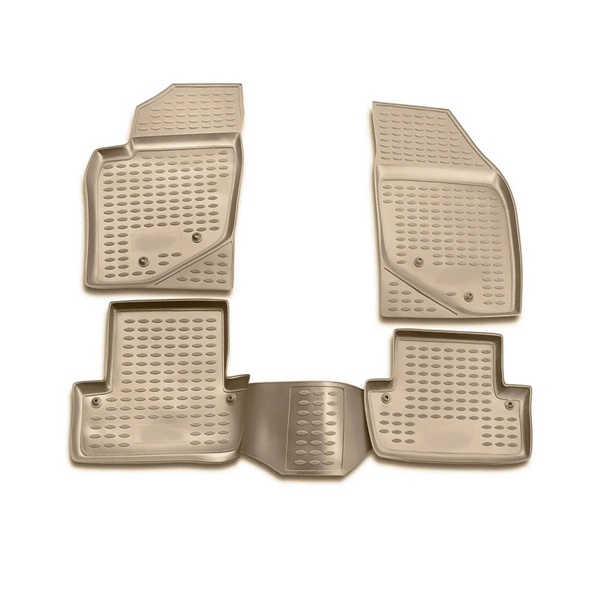 Volvo S60 Floor Mats - Omac - Rubber TPE - Beige - '01-'09 Volvo S60 Floor Mats - Omac - Rubber TPE - Beige - '01-'09